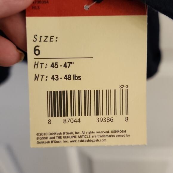 Osh Kosh Dark Blue Dress with Bow Accent, NWT - Picture 5 of 8